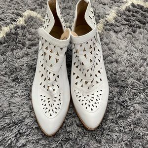 Anthropologie New York perforated Catherine bootie